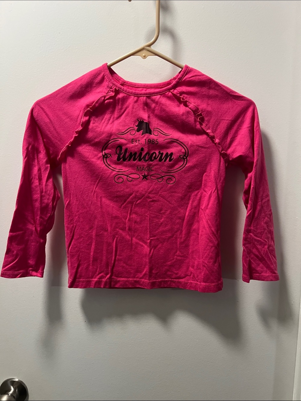 Garanimals Hot Pink Unicorn Magic Long Sleeve Tee
